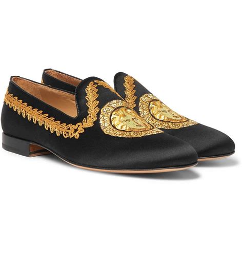 versace mens house slippers|versace loafers men's sale.